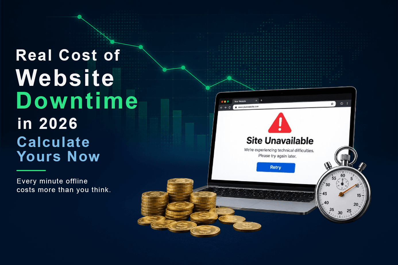 Real Cost of Website Downtime in 2026: Calculate Yours Now